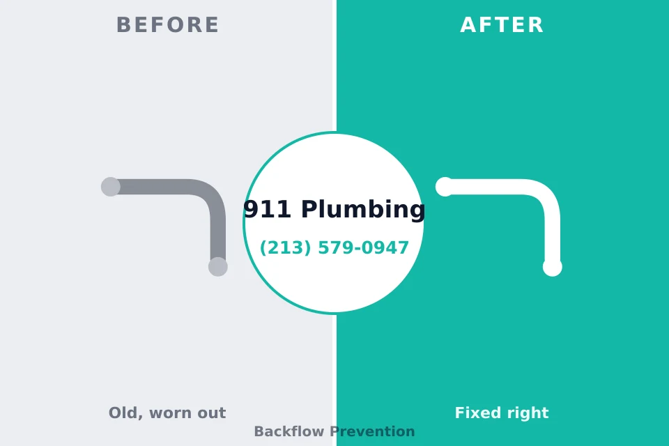 Before and after: plumbing repair Laurel, DE